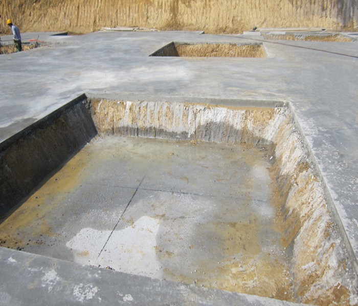 南昌市建筑设计研究院总部办公大楼工程筏板基础下柱墩找平、弹线 南昌市建筑设计研究院总部办公大楼工程筏板基础下柱墩找平、弹线