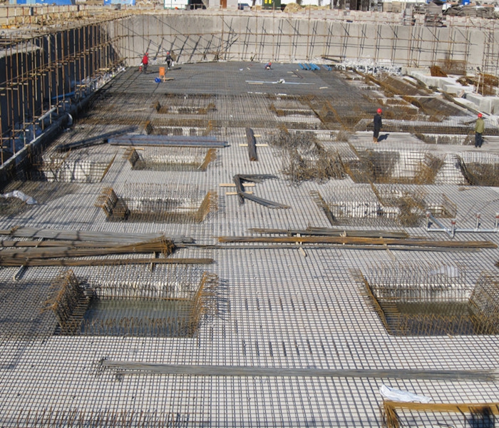 南昌市建筑设计研究院总部办公大楼工程地下室底板钢筋铺设施工 南昌市建筑设计研究院总部办公大楼工程地下室底板钢筋铺设施工