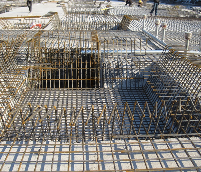 南昌市建筑设计研究院总部办公大楼工程地下室底板钢筋铺设 南昌市建筑设计研究院总部办公大楼工程地下室底板钢筋铺设