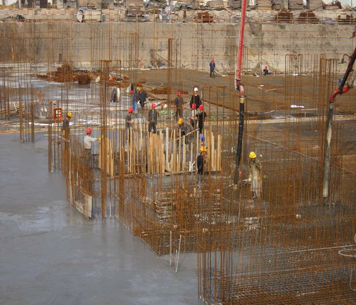 南昌市建筑设计研究院总部办公大楼工程地下室底板混凝土浇筑1 南昌市建筑设计研究院总部办公大楼工程地下室底板混凝土浇筑1